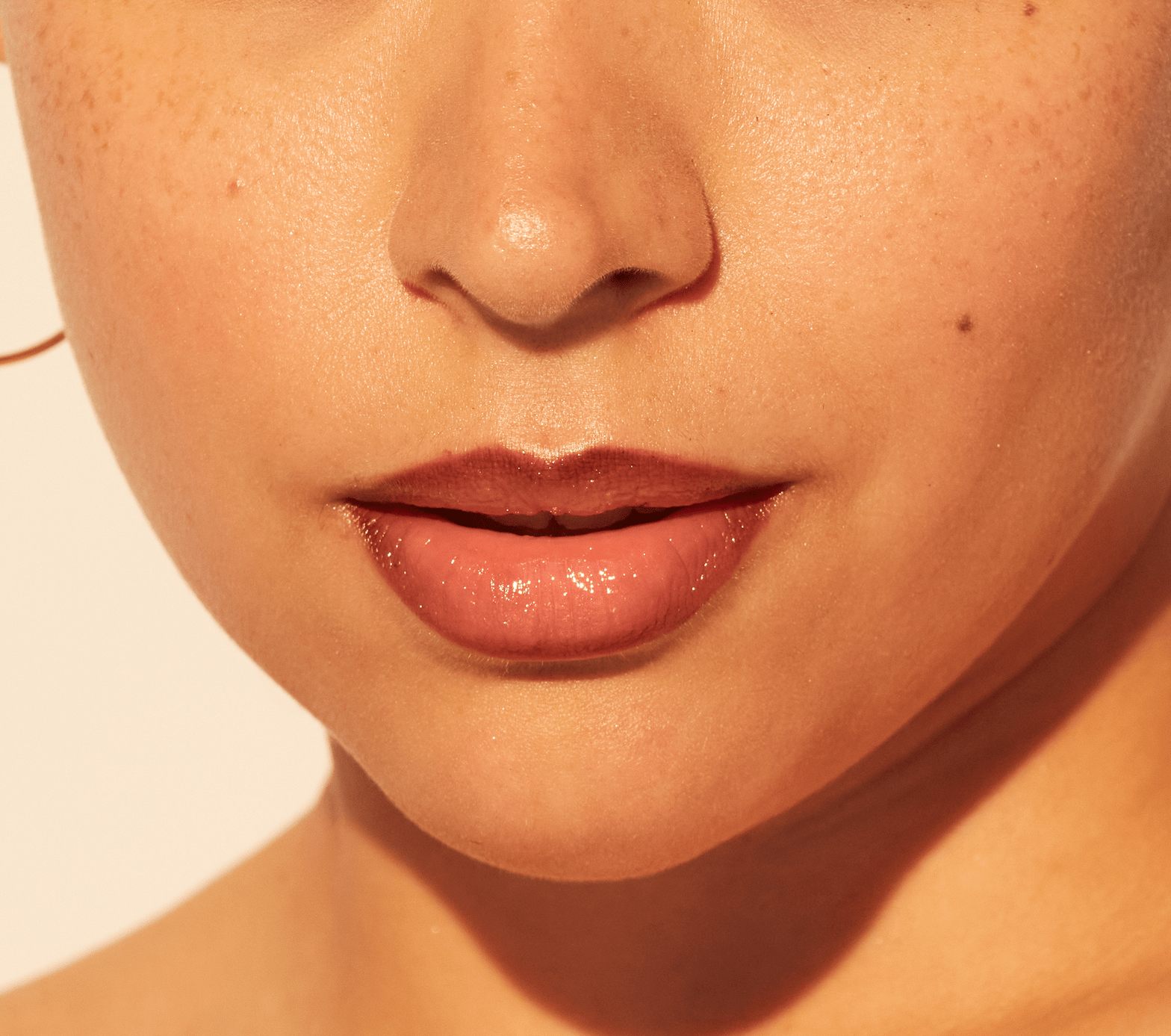 Close-up of lips showcasing a subtle, natural enhancement from Injectables in Carlsbad at Proof Aesthetics.